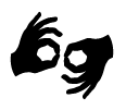 Sign-interpreted icon